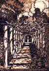 La colonnade du Caroubier.